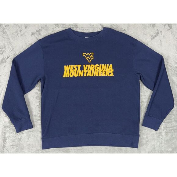 Russell Athletic Jackets & Blazers - West Virginia Mountaineers Sweatshirt Men's Large‎ Navy Russel Football